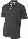 A4 Adult Polyester Interlock Contrast Polo Shirt A4 Adult Polyester Interlock Contrast Polo Shirt