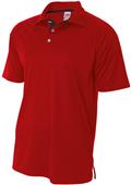 A4 Adult Polyester Interlock Contrast Polo Shirt A4 Adult Polyester Interlock Contrast Polo Shirt