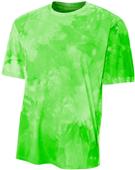 A4 Adult Polyester Cloud Dye Tech Tee Shirt A4 Adult Polyester Cloud Dye Tech Tee Shirt