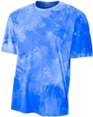 A4 Adult Polyester Cloud Dye Tech Tee Shirt A4 Adult Polyester Cloud Dye Tech Tee Shirt