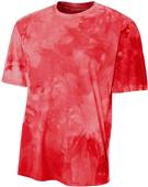 A4 Adult Polyester Cloud Dye Tech Tee Shirt A4 Adult Polyester Cloud Dye Tech Tee Shirt