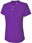 A4 Womens/Girls Tek 2 Button Henley Softball Shirt A4 Womens/Girls Tek 2 Button Henley Softball Shirt