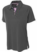 A4 Women's Polyester Contrast Polo Shirt A4 Women's Polyester Contrast Polo Shirt