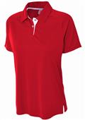 A4 Women's Polyester Contrast Polo Shirt A4 Women's Polyester Contrast Polo Shirt