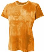 A4 Women's Polyester Cloud Dye Tech Tee Shirt A4 Women's Polyester Cloud Dye Tech Tee Shirt