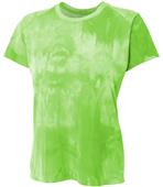 A4 Women's Polyester Cloud Dye Tech Tee Shirt A4 Women's Polyester Cloud Dye Tech Tee Shirt
