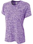 A4 Women's Polyester Space Dye Tech Shirt A4 Women's Polyester Space Dye Tech Shirt