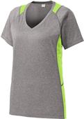Sport-Tek Ladies' Heather Colorblock Contender Tee
