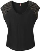 District Made Ladies' 60/40 Bling Tee Shirt
