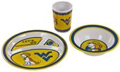 West Virginia Mountaineers Kid's 3 Pc. Dish Set West Virginia Mountaineers Kid's 3 Pc. Dish Set