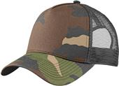 New Era Camo Snapback Trucker Cap