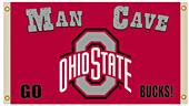 NCAA Ohio State Buckeyes 3' x 5' Man Cave Flag NCAA Ohio State Buckeyes 3' x 5' Man Cave Flag