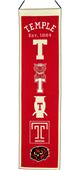 Winning Streak NCAA Temple Heritage Banner Winning Streak NCAA Temple Heritage Banner