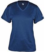 Badger Pro Heather Ladies' V-Neck Tee Shirt Badger Pro Heather Ladies' V-Neck Tee Shirt