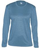 Badger Pro Heather Ladies' Long Sleeve Tee Shirt Badger Pro Heather Ladies' Long Sleeve Tee Shirt