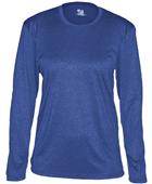 Badger Pro Heather Ladies' Long Sleeve Tee Shirt Badger Pro Heather Ladies' Long Sleeve Tee Shirt
