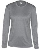 Badger Pro Heather Ladies' Long Sleeve Tee Shirt Badger Pro Heather Ladies' Long Sleeve Tee Shirt
