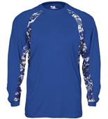 Badger Adult Digital Hook Long Sleeve Tee Shirt Badger Adult Digital Hook Long Sleeve Tee Shirt