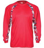 Badger Adult Digital Hook Long Sleeve Tee Shirt Badger Adult Digital Hook Long Sleeve Tee Shirt