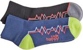 Code Happy Womens 2PK Ecstatic Ankle Socks