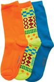 Cherokee Womens Orange Crush 3pk Crew Sock