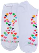 Cherokee Womens Ribbons For Hope Low Cut Socks