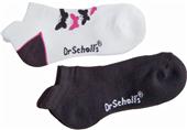 Dr Scholl's Womens Butterfly 2pr Low Cut Socks