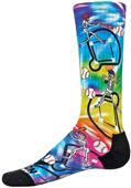 Red Lion Tie Dye Hit Man Baseball Crew Socks Red Lion Tie Dye Hit Man Baseball Crew Socks