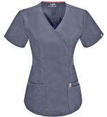 Code Happy Womens Bliss Mock Wrap Scrub Tops Code Happy Womens Bliss Mock Wrap Scrub Tops