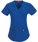 Code Happy Womens Bliss Mock Wrap Scrub Tops AB Code Happy Womens Bliss Mock Wrap Scrub Tops AB