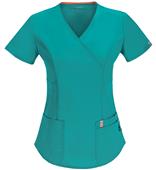 Code Happy Womens Bliss Mock Wrap Scrub Tops AB Code Happy Womens Bliss Mock Wrap Scrub Tops AB