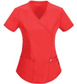 Code Happy Womens Bliss Mock Wrap Scrub Tops AB Code Happy Womens Bliss Mock Wrap Scrub Tops AB