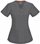Code Happy Womens Bliss Fit V-Neck Scrub Tops AB Code Happy Womens Bliss Fit V-Neck Scrub Tops AB
