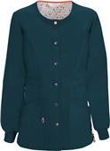 Code Happy Bliss Womens Snap Front Scrub Jacket Code Happy Bliss Womens Snap Front Scrub Jacket
