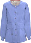 Code Happy Bliss Womens Snap Front Scrub Jacket Code Happy Bliss Womens Snap Front Scrub Jacket
