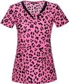 HeartSoul Wild You Were Out V-Neck Scrub Top
