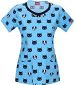 Dickies Jr. Fit Round Neck Scrub Tops