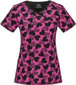 Cherokee Women's Mock-Wrap Scrub Tops Cherokee Women's Mock-Wrap Scrub Tops