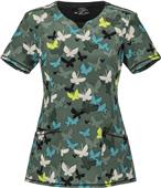 Cherokee Women's Round Neck Scrub Tops Cherokee Women's Round Neck Scrub Tops
