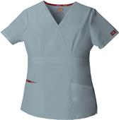 Dickies Missy Fit Mock Wrap Scrub Top Dickies Missy Fit Mock Wrap Scrub Top