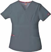 Dickies Missy Fit Mock Wrap Scrub Top Dickies Missy Fit Mock Wrap Scrub Top