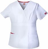 Dickies Missy Fit Mock Wrap Scrub Top Dickies Missy Fit Mock Wrap Scrub Top