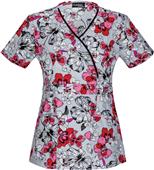 Cherokee Women's Mock Wrap V-Neck Scrub Top Cherokee Women's Mock Wrap V-Neck Scrub Top