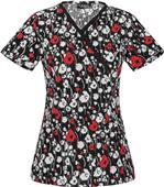 Runway by Cherokee Women's Mock Wrap Scrub Tops Runway by Cherokee Women's Mock Wrap Scrub Tops