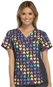 Cherokee Womens Flexibles Knit Panel Scrub Top Cherokee Womens Flexibles Knit Panel Scrub Top