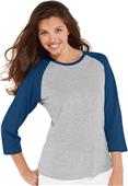 LAT Sportswear Ladies Vintage Baseball Tee LAT Sportswear Ladies Vintage Baseball Tee