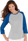 LAT Sportswear Ladies Vintage Baseball Tee LAT Sportswear Ladies Vintage Baseball Tee