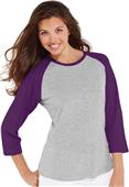 LAT Sportswear Ladies Vintage Baseball Tee LAT Sportswear Ladies Vintage Baseball Tee
