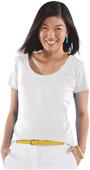 LAT Sportswear Ladies Deep Scoop Neck Tee LAT Sportswear Ladies Deep Scoop Neck Tee