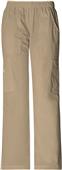 Cherokee Womens Mid-Rise Pull-On Cargo Scrub Pants